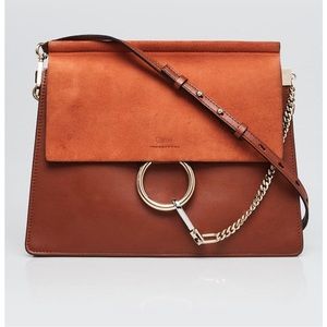Authentic Chloe Faye bag in Tobacco